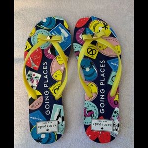 KATE SPADE flip flops, size 9
